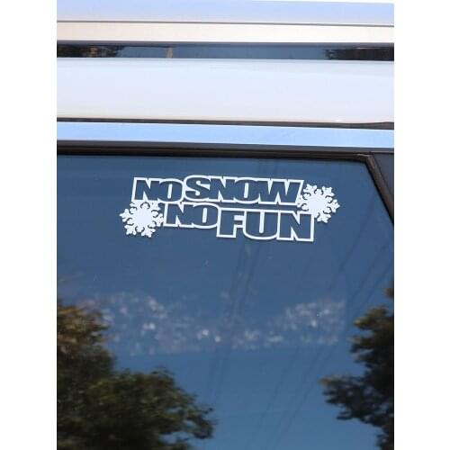 ZTTZDY 16CM*5CM Fashion No Snow No Fun Vinyl Car Window Car Sticker ZJ2-0061