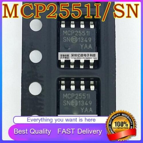 10Pcs/Lot New Original MCP2551-ISN PATCH SOP-8 EMBEDDED-MICROCONTROLLER