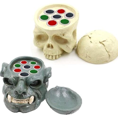2pcs Hard Resin Skull Tattoo Ink Pigment Cap Cup Holder Stand for Permanent Makeup Tattoo Tools Accessories Supplies