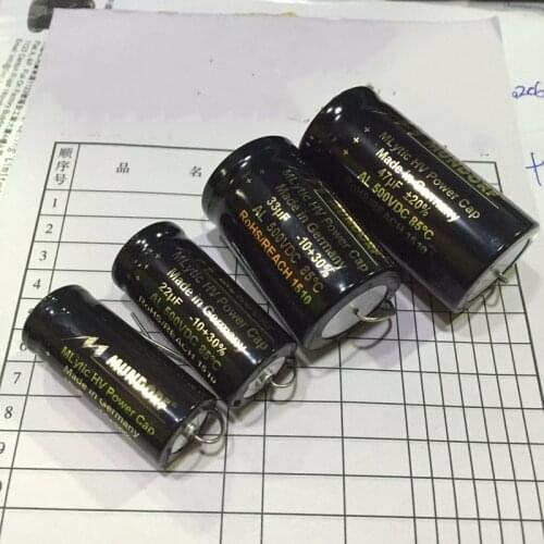 C-013 Original Germany Mundorf Mcap 10uf / 500v horizontal tube amplifier filter electrolysis