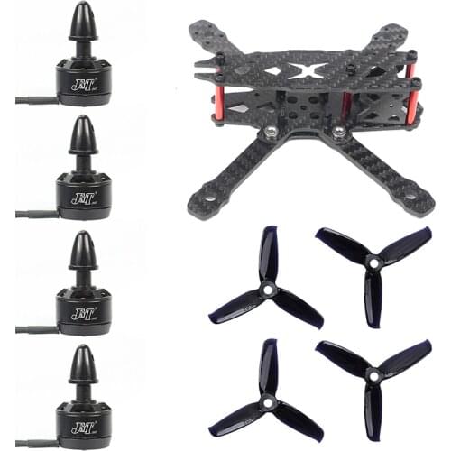 DIY FS135 135mm Carbon Fiber Frame Kit with 1306 3100KV CW / CCW Brushless Motor 3052 3-blade Propeller for Drone FPV Quadcopter