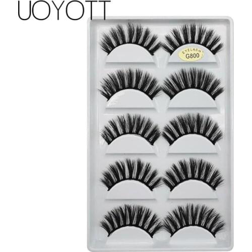 Reusable Natural Eyelashes 3D Mink Lashes Soft Dramatic Eye Lashes Hand Made Makeup Mink Maquiagem 5 pairs
