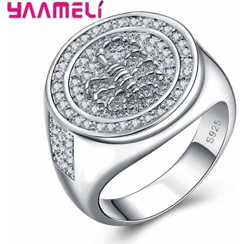 Fashion Insect Shape Animal Pattern Crystal Ring Anniversary Gift For Stylish Women 925 Sterling Silver For Men Women