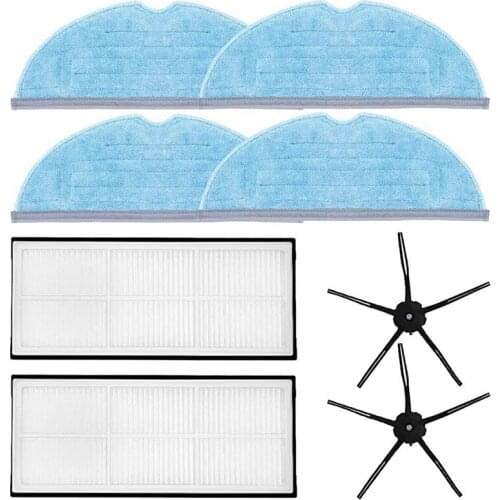 Accessory Set for Roborock S7 T7 T7 Plus Robot Vacuum Cleaner Spare Parts 8-Pack with Filter & Side Brush & Wipe