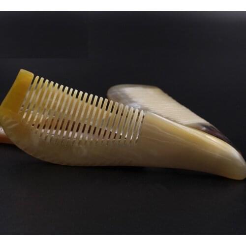 Natural Anti-static Ox Buffalo Horn Massage Comb Hair Care Health Brush Comb Hairbrush Combs Gift For Female Adult Children Sae