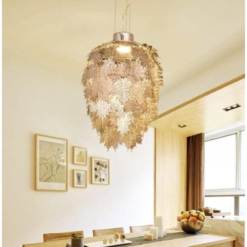 Nordic Creative Stone Round Chandelier Pendant Lamp Restaurant Bar Villa Hotel Living Room UFO Lighting PA0554