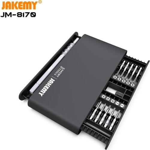 New Product JM-8170 Portable DIY Electronic Maintenance Magic Screwdriver Box Kit with Replaceable Driver Bits for Home Repair