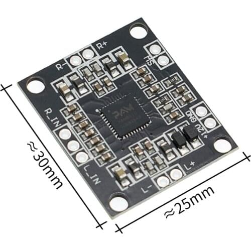 10pcs PAM8610 2x15W amplifier board digital two-channel stereo power amplifier board miniature