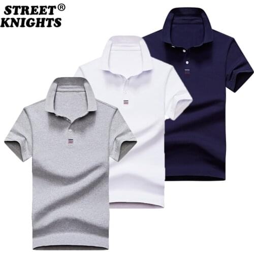 2021 Summer New Men Polo Shirt Embroidered Cotton Polo Shirt Men Casual Fashion Business Solid Color Polo Shirt Men Top Big Size