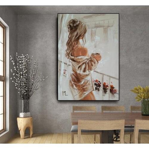 Hand Painted Graffiti Pop Art Enjoy Life Worth Keeping Thickness Oil Painting On Canvas For Wall Decoration