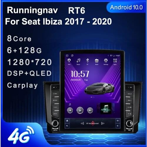 Runningnav For Seat Ibiza 2017 - 2020 Tesla Type Android Car Radio Multimedia Video Player Navigation GPS