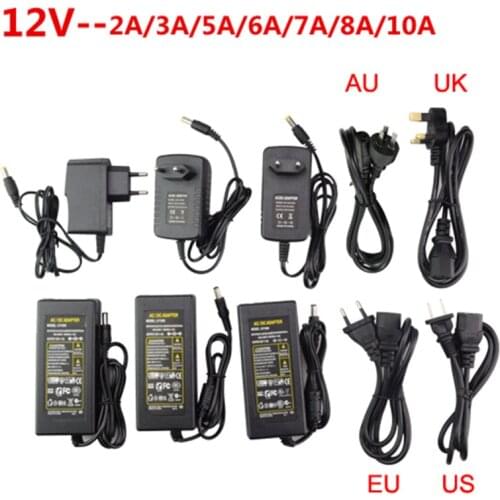 LED Power Supply Adapter DC5V / DC12V / DC24V 1A 2A 3A 5A 7A 8A 10A For led strip lamp lighting led power driver plug