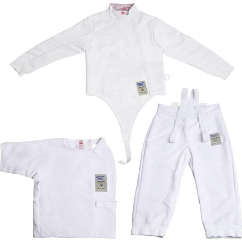 Fencing equipments, fencing jackets, fencing pants, fencing underplastron, CE 350NW, fencing gears Fencing equipment