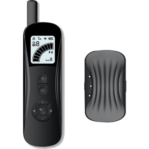 Smart Dogs Training Tool Pet Training Device Electric Shock Vibrations Waterproof Vibrations Dog Collar Three Color Backlight