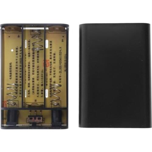 Universal DIY 3x 18650 Battery Case Box 12V Mobile UPS Power Supply Charger for LED Light WiFi Router and more Retailsale