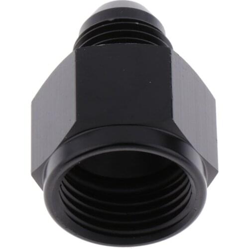 Universal Female AN8 to Male AN6 Flare Reducer Hose Fitting Adapter Black