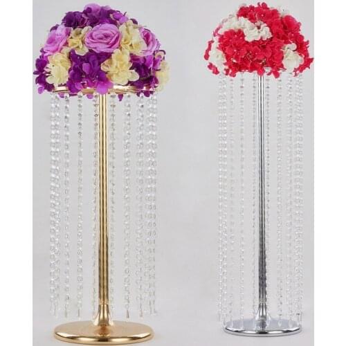 Gold Silver road lead acrylic crystal bead curtain Ferris wheel romantic wedding venue layout props desktop Home decoration