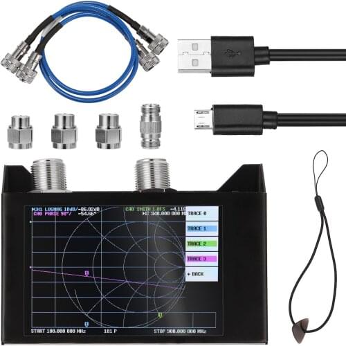 4.0Inch Touching Screen 3G Vector Network Analyzer SAA-2N NanoVNA V2 Antenna Analyzer Shortwave HF VHF UHF with Iron Housing