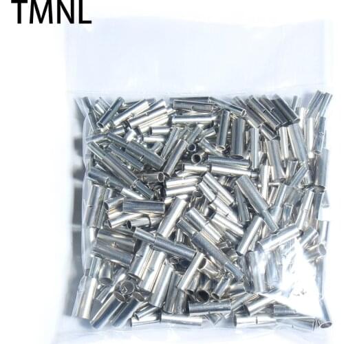 300pcs steel line Aluminum Crimp sleeve copper tube Wire Pipe Sleeves Fishing Accessories DIY Electrical repair Bare Terminals