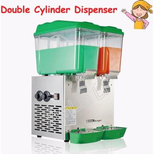 30L Double Cylinder Dispenser Cold and Hot Drink Machine Beverage Dispenser Juice Dispenser for Milk Tea Shop PL-230C