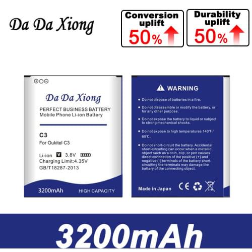 DaDaXiong 3200mAh C3 Battery for Oukitel C3 Battery
