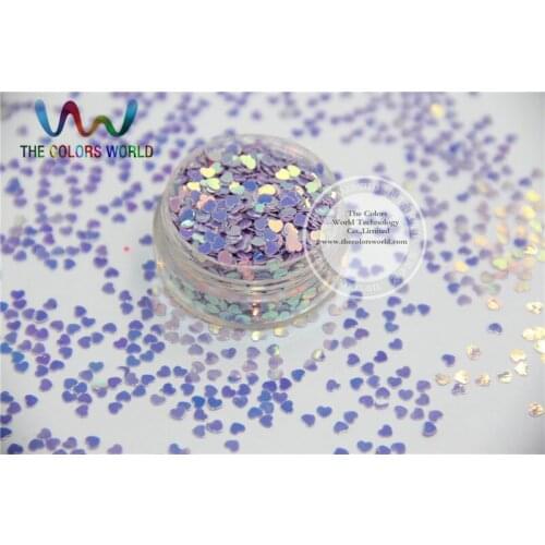 SSX3-13 Sequins Heart shape Magical Bullion Color Love accessory for nail Art or DIY deco