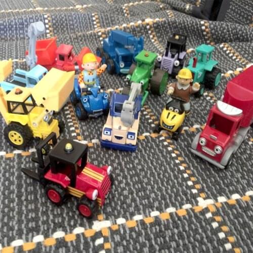 Free shipping alloy toy car model Bob the builder engineer engineering alloys car Hot selling Childrens car toys game gift