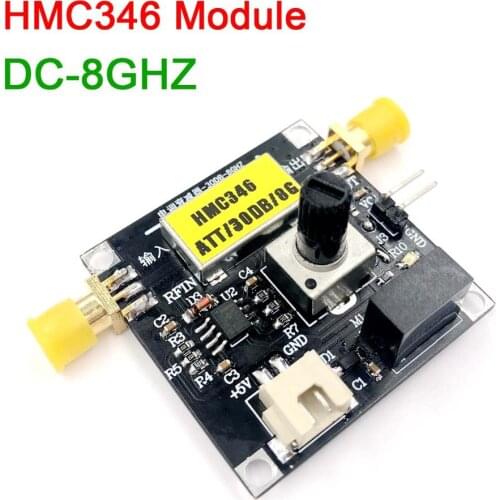 DYKB HMC346 module DC-8GHZ VOLTAGE variable attenuator control linear attenuator shield for Communication