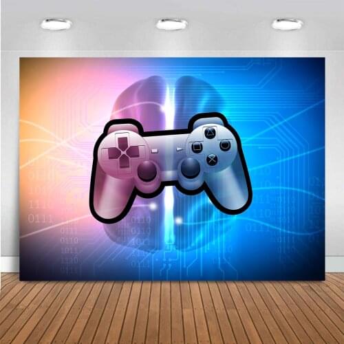 3D Game Handle Design Photocall Photozone Boys Girls Gamers Backdrop Photo Fashion Cool Background Decorations