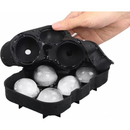 Whiskey Ice Cube Maker Ball Mold Mould Brick Round Bar Accessiories High Quality Black Color Ice Mold Kitchen Tools