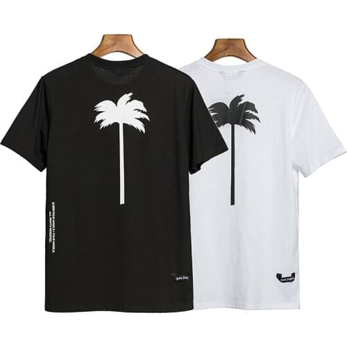 Palm Angels 21SS letter patterns Logo PA men and women unisex lovers Fashion Cotton Short sleeve t-shirt boyfriend gift 2031