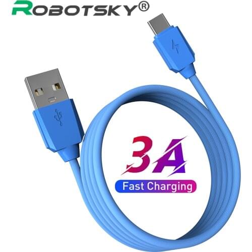 USB Type C Cable 3A Fast USB Charging Cable For Huawei Xiaomi Mobile Phone Micro USB-C Type-C Cable USB C Data Wire Cord 1M