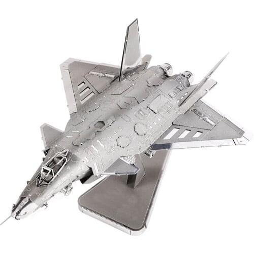 3D Metal Puzzles Model For Adult Kids Jigsaw J20-JET Intellectual Development Educational Toy/juguetes Collection Birthday Gifts