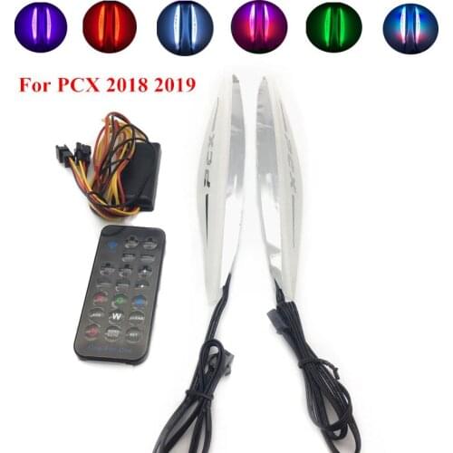 Modified Motorcycle part pcx led light adjustable front lamp running light headlamp side led strip for pcx150 125 2018 2019