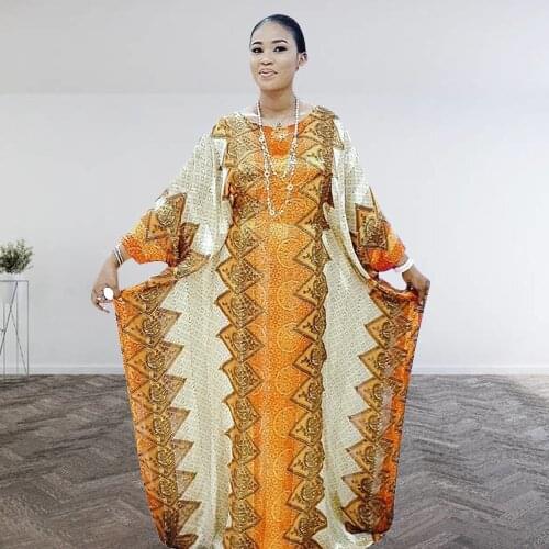 Muslim Set Lady Party European Clothes Abaya Dubai Rhombus Printing American Clothing African Design Loose Robe