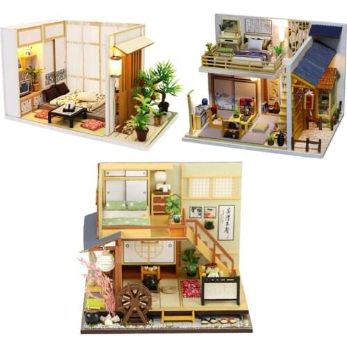 DIY doll house kit Chinese style architecture DIY miniature furniture model home decoration creative Christmas birthday gifts