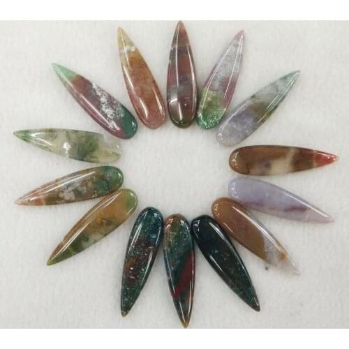 Wholesale 20pcs/Lot 2018 fashion top quality natural india onyx water drop Pendants charms for jewelry marking free shipping