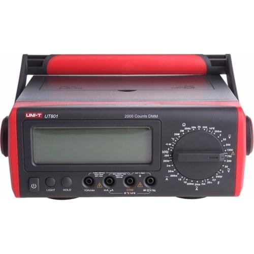 Original UNI-T UT801 LCD Bench Type Digital Multimeters High Accuracy Resistance / Capacitance / Frequency / Temperature Meter