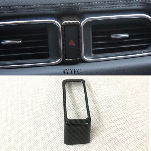 Car dashboard Warning Light alert push button Door Lock Switch trim Cover accessories For Mazda CX5 CX-5 KF 2017 2018 2019 2020