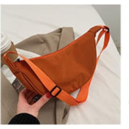 Simple Small Crossbody Lipstick Bags Lady Shoulder Oblique Handbags Fashion Color Nylon Cloth Dumplings Pack Hundred Satchels