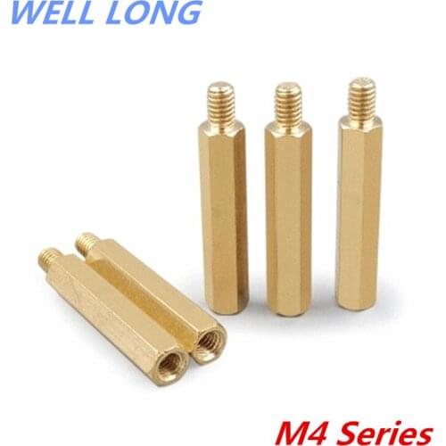 M4 Series hexagonal copper column motherboard copper column single-pass copper stud
