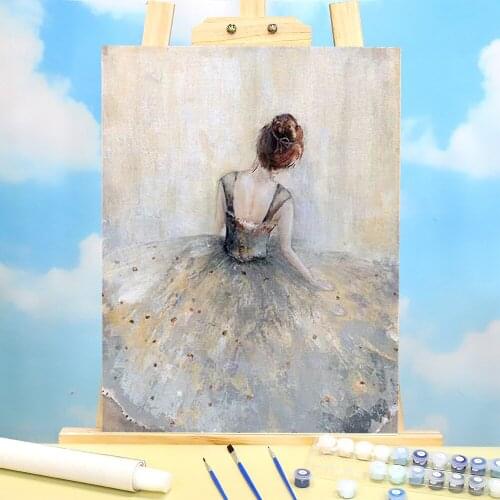 Ballet Woman Painting By Numbers Set Acrylic Paints 50*70 Picture By Numbers Photo New Design Kids Drawing