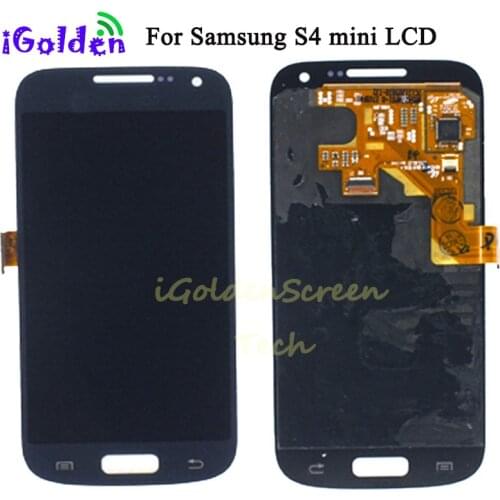 100% Tested Super AMOLED LCD For Samsung Galaxy SIV S4 Mini I9190 i9192 i9195 Screen Touch Digitizer Replacement with Sticker