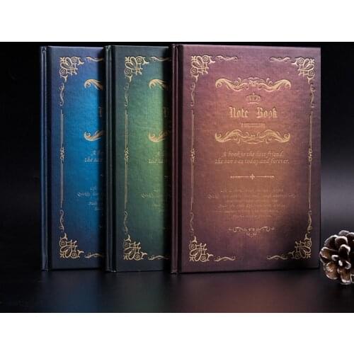 1pcs A5 Hard Leather Note Book Diary Magic Book Creative European Retro Art Thickened Notebook 120 Pages