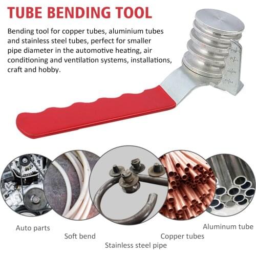 4 In 1 Car Repair Universal Air Conditioner High Hardness Tube Bending Tool Manual Carbon Steel Multifunctional Labor Saving