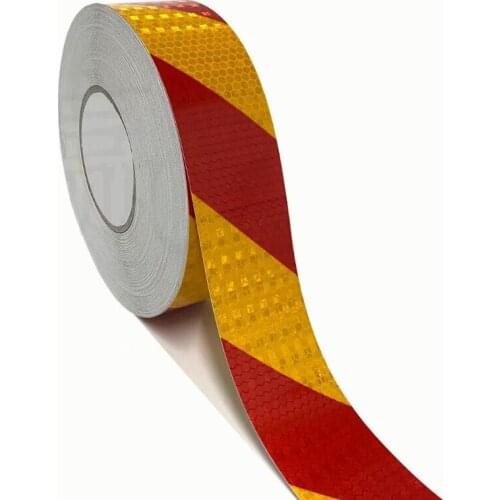 5cmx10m/Roll Waterproof Warning Strip Stickers Warning Light Reflector Protective Sticker Reflective Film Car Safety Mark