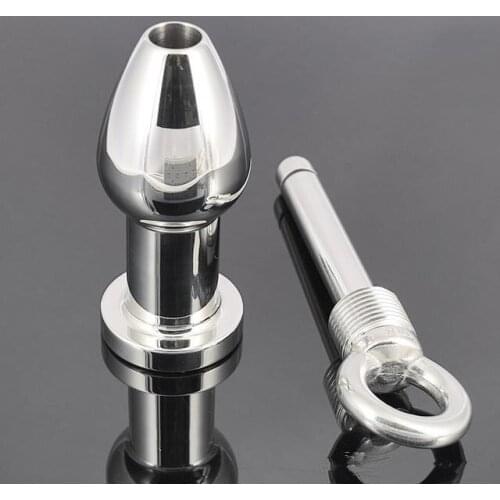 Stainless steel anal plug gear butt plug anal dilator gay fetish anal sex products for men and women sex toys