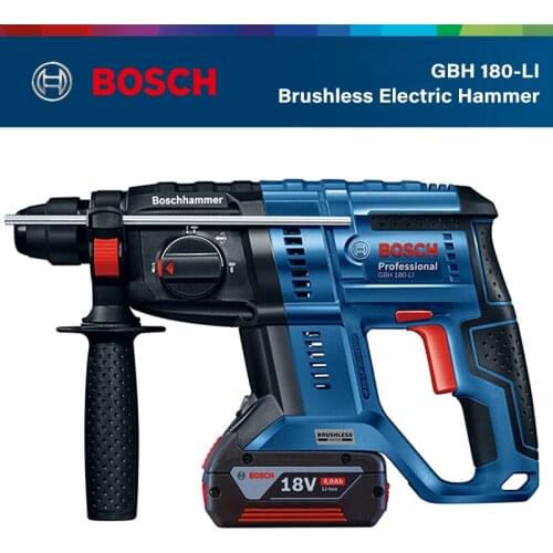 Bosch GBH 180-LI New Lithium Battery Brushless Electric Hammer 18V Multi-function Rechargeable Electric Hammer Bosch Power Tools