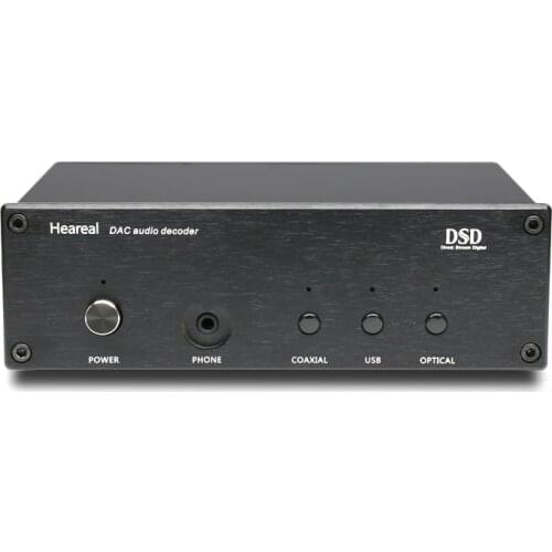 DAC decoder, fully balanced DSD decoder, hifi audio decoder, 384K 32-bit USB coaxial optical input. Distortion: 0.01