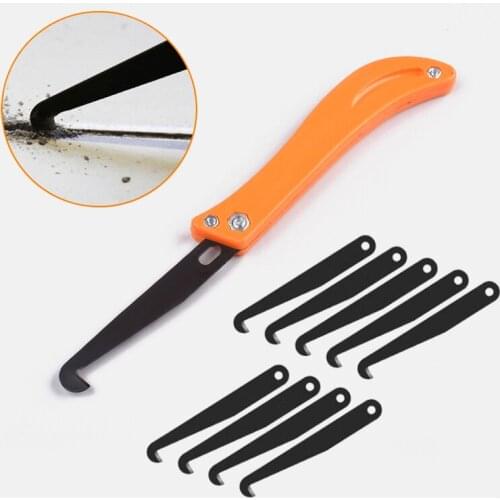 Tile Gap Repair Tool Hook Knife Professional Cleaning and Removal of Old Grout Hand Tools Tungsten Steel Joint Notcher Collator